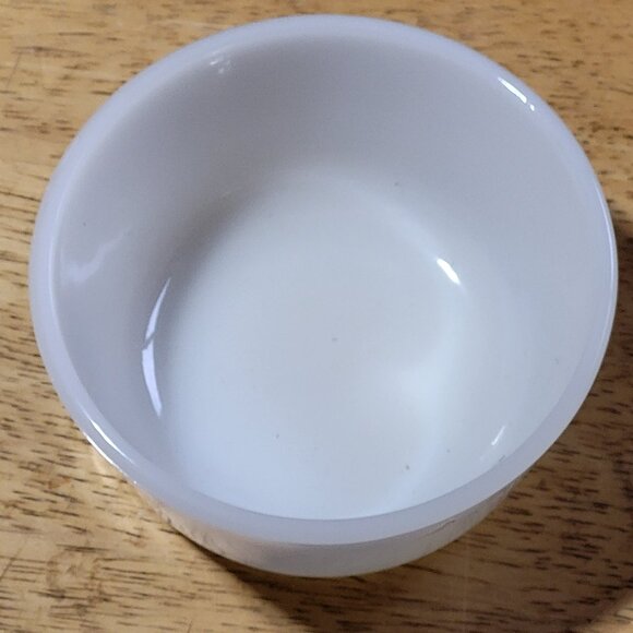Anchor Hocking Fire King White Milk Glass Bowl Custard Cup Ramekin Dish 434 MCM - Picture 3 of 5